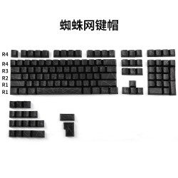 潮玩客 蜘蛛网透光侧刻键盘键帽pbt五面热升华61/68/87/98/108适配