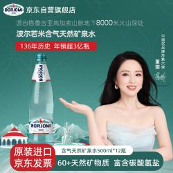 波尔若米 含气天然矿泉水 500ml*12瓶