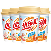优乐美 杯装奶茶 经典冲泡饮品 结婚伴手礼物冬季暖饮 水蜜桃味*4杯