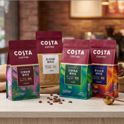 COSTA 咖世家 哥伦比亚咖啡豆混合口味200g*4减脂