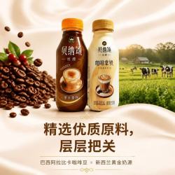 康师傅 贝纳颂咖啡拿铁摩卡饮料300ml*15瓶即饮下午茶提神饮品 两种口味各6瓶