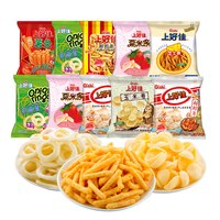 上好佳 鲜虾片洋葱圈粟米条混合口味薯条 100g*3+30g*2