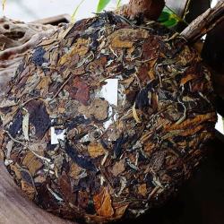 勐洛小寨 云南白茶茶饼景谷云南白牡丹老白茶叶整提7片2499克 景谷老白茶实惠装 357g*1饼