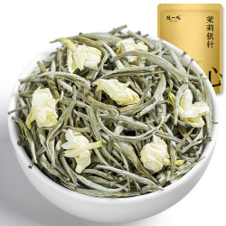 陈一凡 茉莉银针 特级八窨新茶浓香型横县茉莉花茶绿茶招待自饮袋装250g
