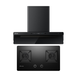 Leader 懒人V1Pro+T3-U9 32m³/min风量 顶侧双吸油烟机燃气灶套装