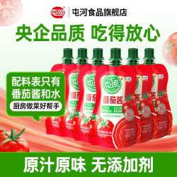 屯河 中粮番茄酱小包0添加剂新疆内蒙番茄调味酱 番茄酱100*6袋