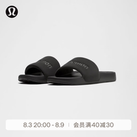 lululemon 丨Restfeel Slide 女士拖鞋 *徽标款 LW9FO8S 黑/黑/黑