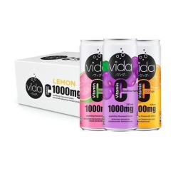 vida glow 马来西亚进口vida气泡水维生素C饮料汽水325ml*24瓶整箱混合饮品