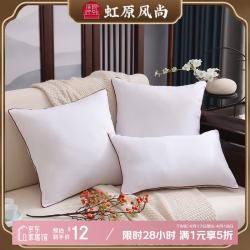 AVIVI 严选高弹抱枕芯 红灰边随机发货 50cm*50cm 含枕芯