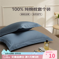 AVIVI 全棉枕套一个装 48*74cm 菊蓝