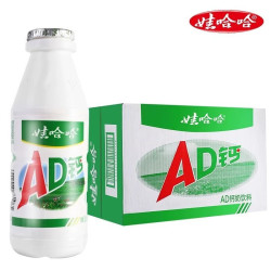 娃哈哈 AD钙奶 含乳饮料 220g*24瓶 礼盒装
