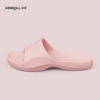移动端：KENROLL K8 防滑速干厚底拖鞋 居家室内浴室老人 男女款 35码 冰莓粉