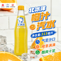 北冰洋 橙汁玻璃瓶汽水 315ml*15瓶 果汁碳酸饮料