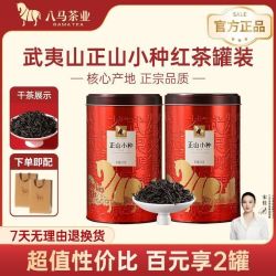 八马 bamatea 八马茶业 一级 正山小种 红茶 250g*2罐