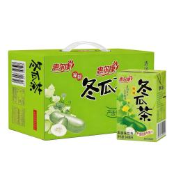 惠尔康 冬瓜茶248ml*24盒整箱凉茶植物饮料果蔬汁冬瓜茶清凉茶饮料饮品 冬瓜茶饮料248ml*24盒