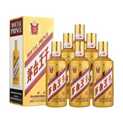 茅台酱香酒 MOUTAI 茅台 金王子 53%vol 酱香型白酒 500ml*6瓶 整箱装