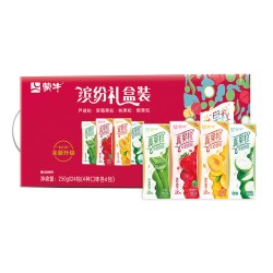 蒙牛 真果粒 牛奶饮品组合装 4口味 250g*24盒（芦荟粒+草莓果粒+桃果粒+椰果粒）