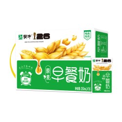 蒙牛 早餐原麦牛奶 250ml*16盒