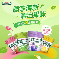 绿箭 脆皮软心薄荷糖 柠檬薄荷味 80g*6瓶