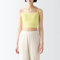 無印良品 MUJI 女式 莱赛尔短款带罩杯吊带衫