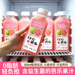 燕旋风 红心芭乐果汁网红饮料酸甜解腻聚餐0脂0卡饮品300ml小瓶装便携装 红心芭乐汁300ml*6瓶 清新芭适