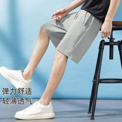 拓路者 男士直筒短裤反光字母印花五分裤