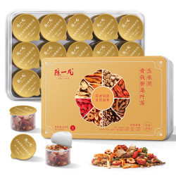 陈一凡 玉米须青钱柳桑叶茶450g 山楂陈皮栀子送长辈礼盒小罐养生茶