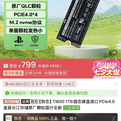 致态T600 1t固态