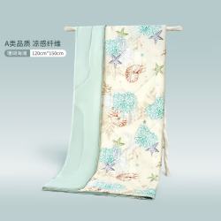 欧孕 儿童夏凉被婴儿被子宝幼儿园夏季空调凉感被A类婴儿用品盖被 珊瑚海滩1.0