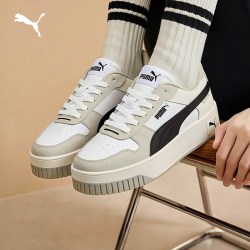 PUMA 厚底鞋增高经典小白鞋女款PUMA彪马官方夏季白色板鞋CARINA389390