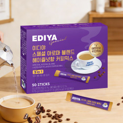 韩国进口原装榛子风味速溶三合一咖啡粉50条