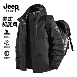 JEEP SPIRIT 男女同款防风防水冲锋衣外套