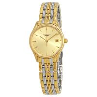 LONGINES Lyre 香槟色表盘女士石英手表 L4.259.2.32.7