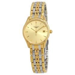 LONGINES Lyre 香槟色表盘女士石英手表 L4.259.2.32.7