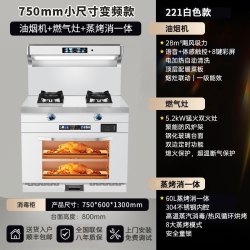 旺厨好太太 白色750MM集成灶 蒸烤消 液化气