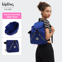 kipling 凯浦林2026新款春夏双肩包书包NEW FUNDAMENTAL L竞蓝色