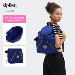 kipling 凯浦林2026新款春夏双肩包书包NEW FUNDAMENTAL L竞蓝色