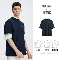 NVG·YOUNG 年轻系列 男士宽松圆领T恤 3125506201