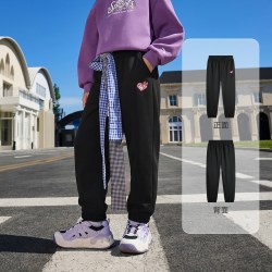 安踏 儿童女童裤子速干长裤春秋款2026秋季新款秋装休闲卫裤运动裤
