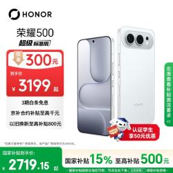 荣耀 500 5G手机 12GB+256GB 月光银