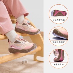 安踏 儿童运动鞋女童跑鞋2026新款女宝宝入园鞋儿童钮扣鞋舒适网面