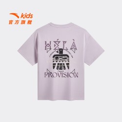 安踏 欧文|安踏儿童男童t恤2026年新款男孩潮酷篮球运动短T宽松短袖衫
