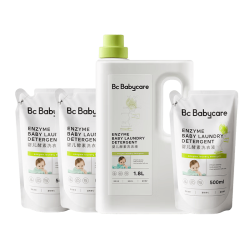 babycare 婴儿宝宝专用酵素洗衣液 无酒精儿童去污清洁剂（3.3L组合装）