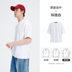 NVG·YOUNG navigare意大利小帆船重磅棉短袖T恤男夏季宽松圆领体恤