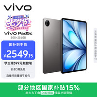 vivo Pad5c 8GB+256GB 灰常好 12.1英寸超清护眼屏 第三代骁龙8s PC级WPS 平板电脑