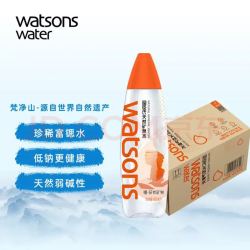 屈臣氏 梵净山天然矿泉水600ml*15瓶饮用水整箱瓶装水弱碱性富锶低钠包邮