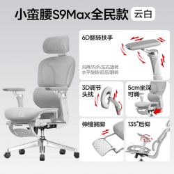 网易严选 小蛮腰S9MAX人体工学椅电脑椅子家用办公宿舍学习电竞椅