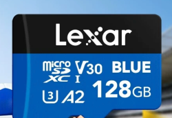 雷克沙 128GB TF卡 V30 A2 读160MB/s 蓝色