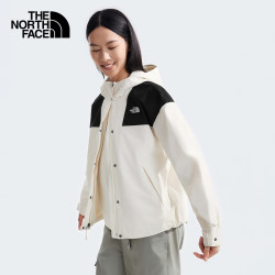 北面 女冲锋衣防水透湿时尚宽松短款户外秋TheNorthFace|7QSI ROU/沙丘白 XL