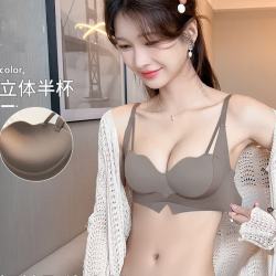 Glambody MAGIC NATURAL LINE 半杯无钢圈防下垂收副乳聚拢文胸 咖啡色 32/70A